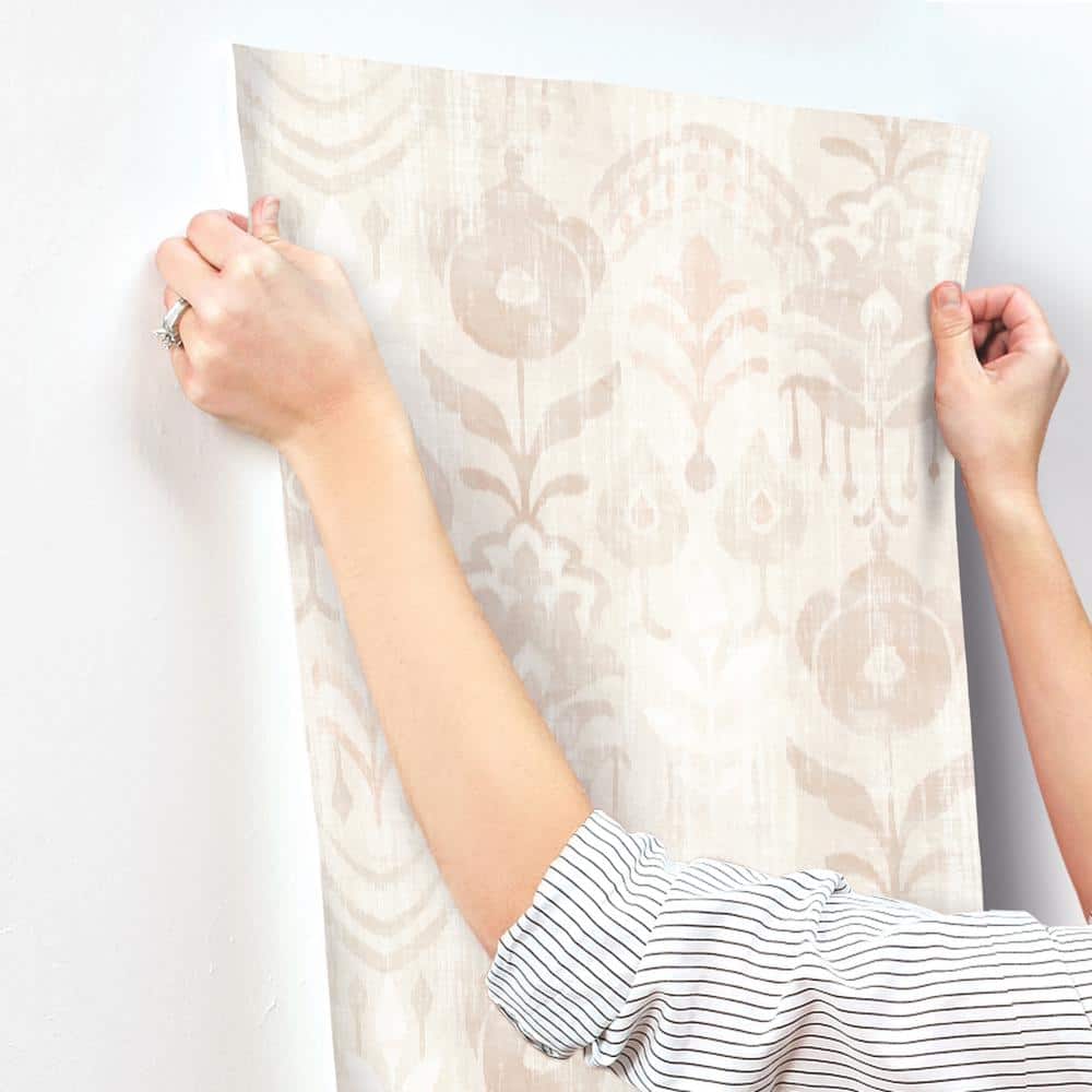 Pavord Pink and Taupe Floral Non-Woven Wallpaper Roll