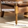Text describing the solid wood construction of the chair.