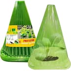 20-Pack Reusable Plant Bell Jars to Protect Against Sun, Frost, Snails and More (Green)