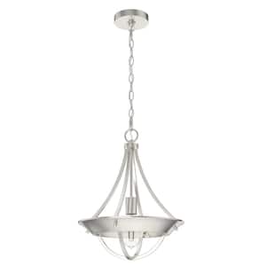 Perch Point 1-Light Brushed Nickel Candlestick Pendant Light
