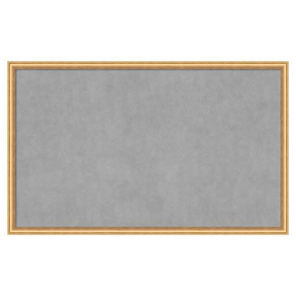Amanti Art Salon Scoop Gold 42 in. x 26 in Framed Magnetic Board