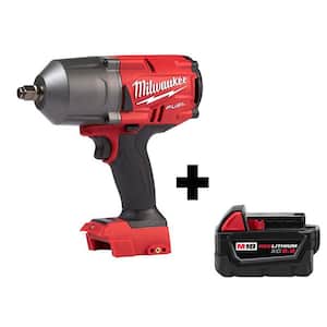 M18 FUEL 18-Volt Lithium-Ion Brushless Cordless 1/2 in. Impact Wrench with Friction Ring with Free M18 5.0Ah Battery