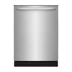 24 In. in. Top Control Built-In Tall Tub Dishwasher in Stainless Steel with 4-Cycles, 54 dBA