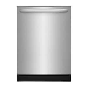 24 In. in. Top Control Built-In Tall Tub Dishwasher in Stainless Steel with 4-Cycles, 54 dBA