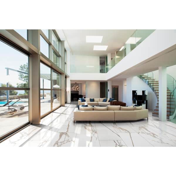 Majestic Nugget 24 in. x 48 in. Polished Porcelain Stone Look Floor and Wall Tile (496 sq. ft. /Pallet)
