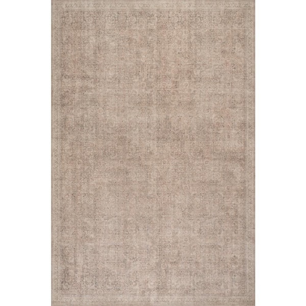 Morristown Antiqued Jute-Blend Tan 3 ft. x 5 ft. Indoor Area Rug