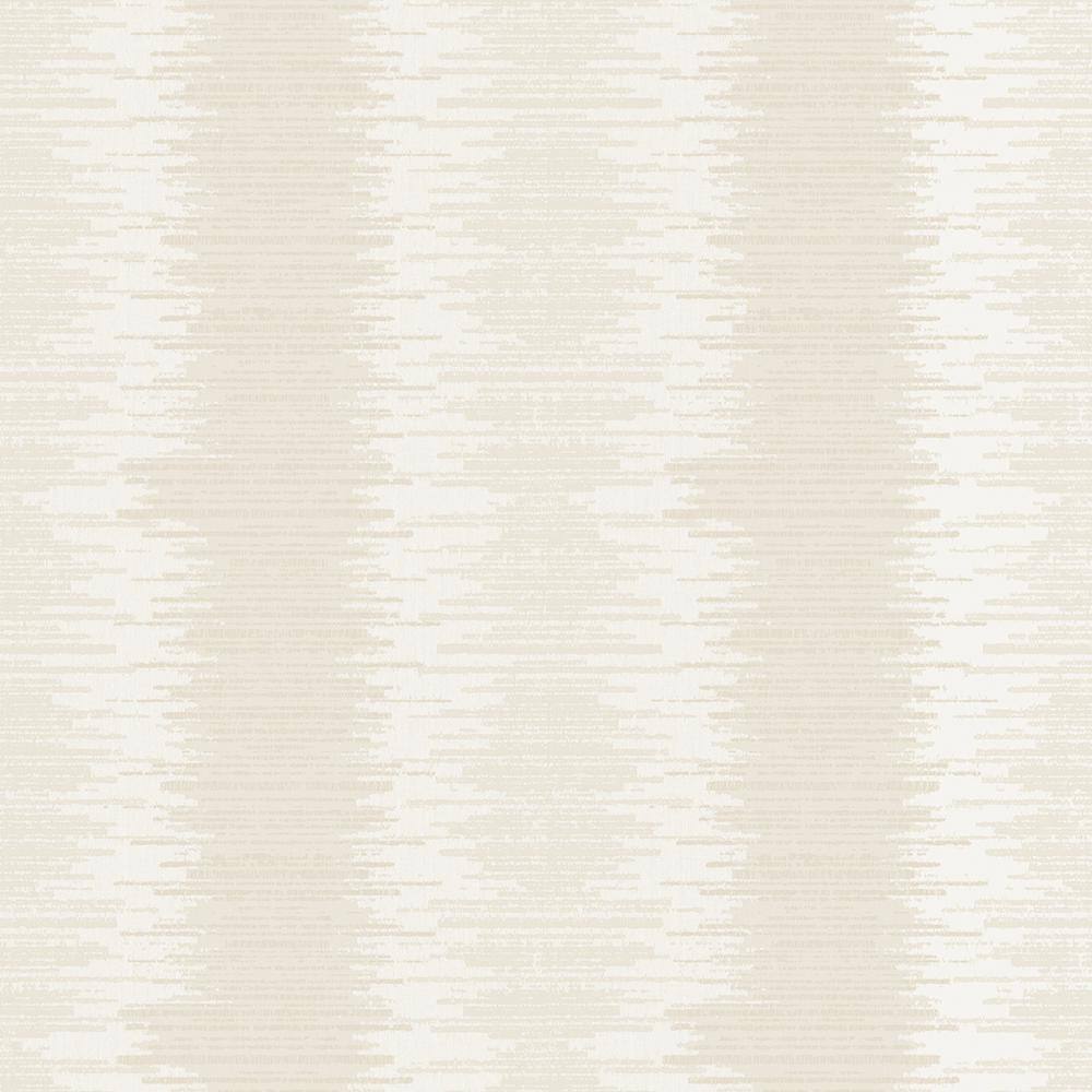 Metallic FX Cream Layered Stripe Non-Woven Paper Wallpaper