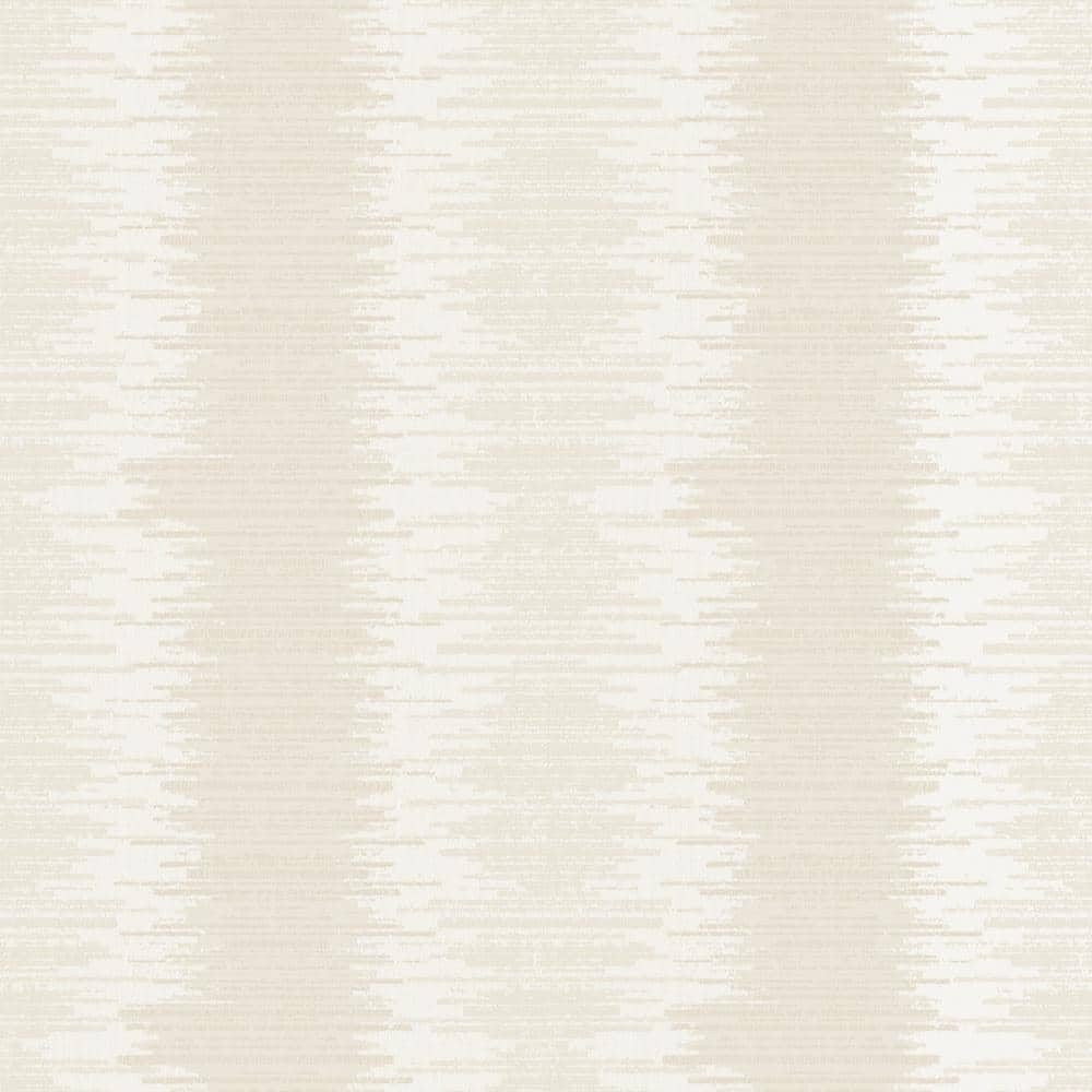 Metallic FX Cream Layered Stripe Non-Woven Paper Wallpaper Sample