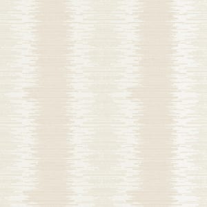 Metallic FX Cream Layered Stripe Non-Woven Paper Wallpaper Sample