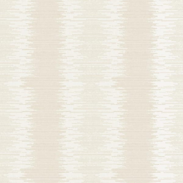 Unbranded Metallic FX Cream Layered Stripe Non-Woven Paper Wallpaper Sample