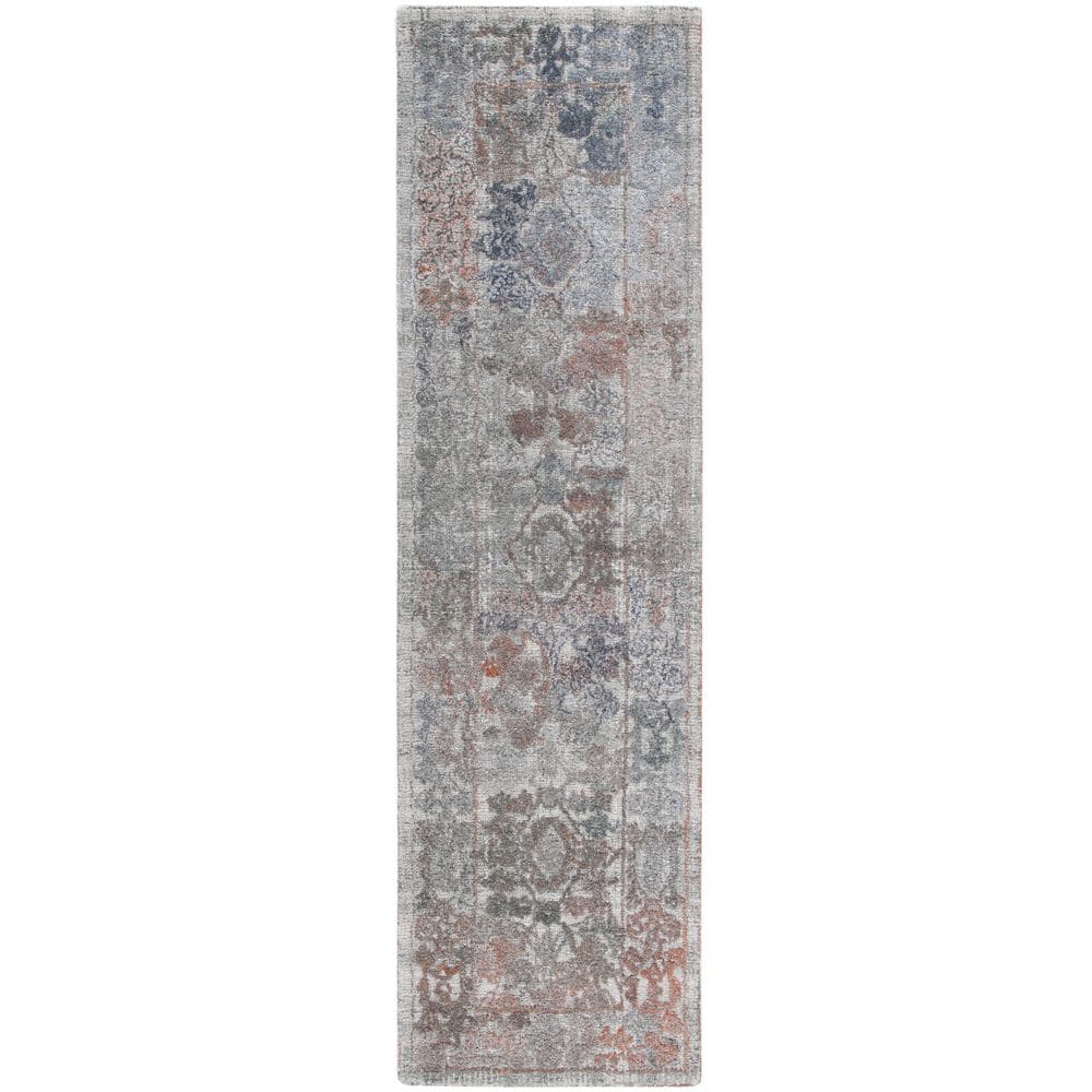 Marquee 2 ft. x 8 ft. Rust/Gray Marle Ornate Runner Rug price history on PriceWatchPro