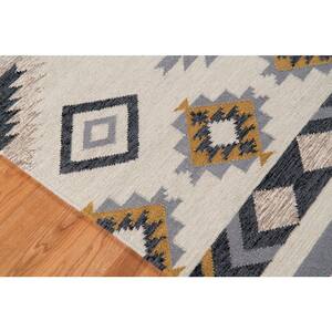 Artifacts 2 ft. X 3 ft. Yellow/Ivory Geometric Area Rug
