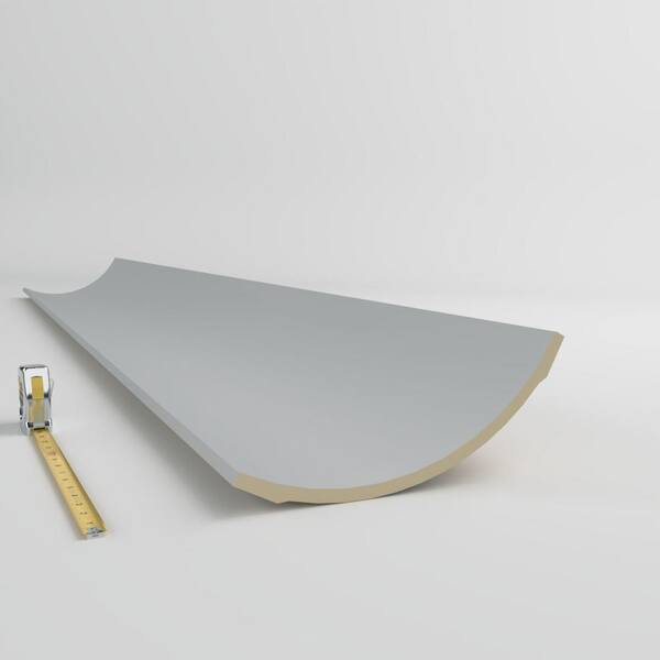 Ekena Millwork Faith 9.875 in. D x 14 in. W x 48 in. L Polyurethane Crown Moulding
