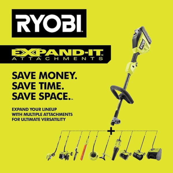 EXPAND-IT Universal Straight Shaft Edger, 10" Pole Saw, Brush-Cutter, Hedge Trimmer, and Tiller Attachments