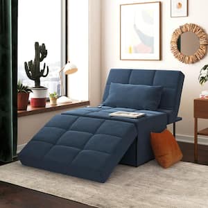 RealRooms 4-in-1 Sofa, Blue Linen