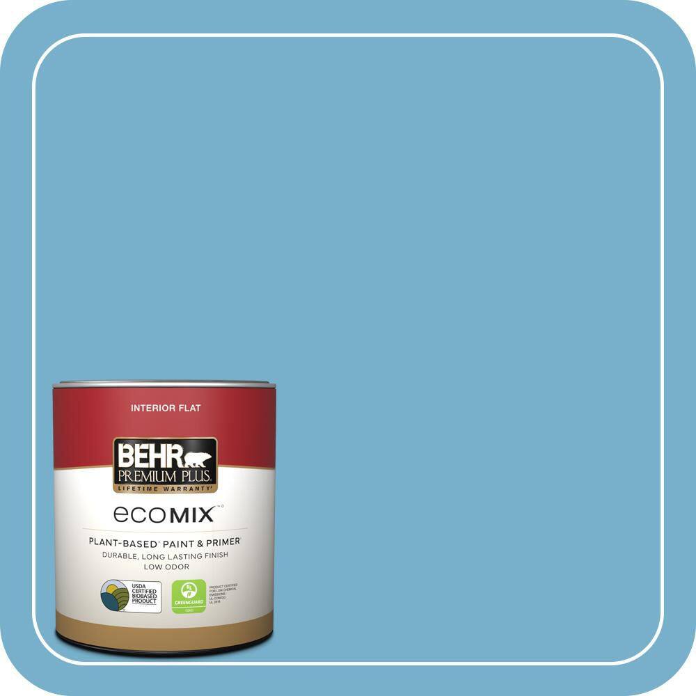 1 qt. #550D-5 Ocean Cruise Flat EcoMix Plant-Based Interior Paint & Primer price history on PriceWatchPro