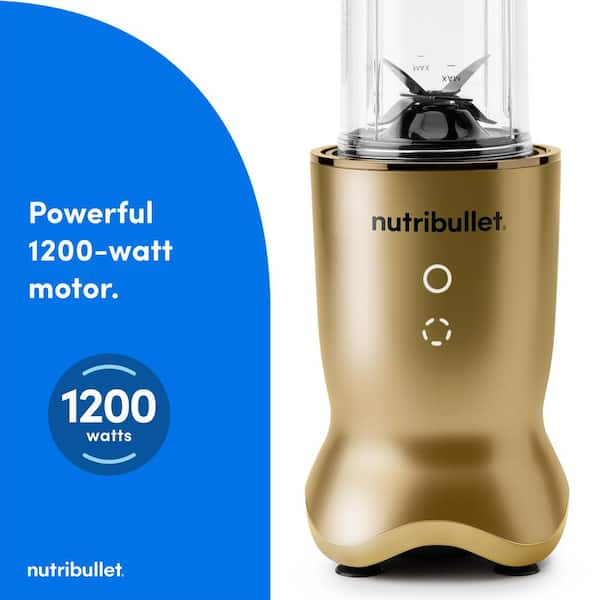 NutriBullet Ultra 32 oz. 2 Speed Blender in Brass with Cups and Lids NB50500BR The Home Depot