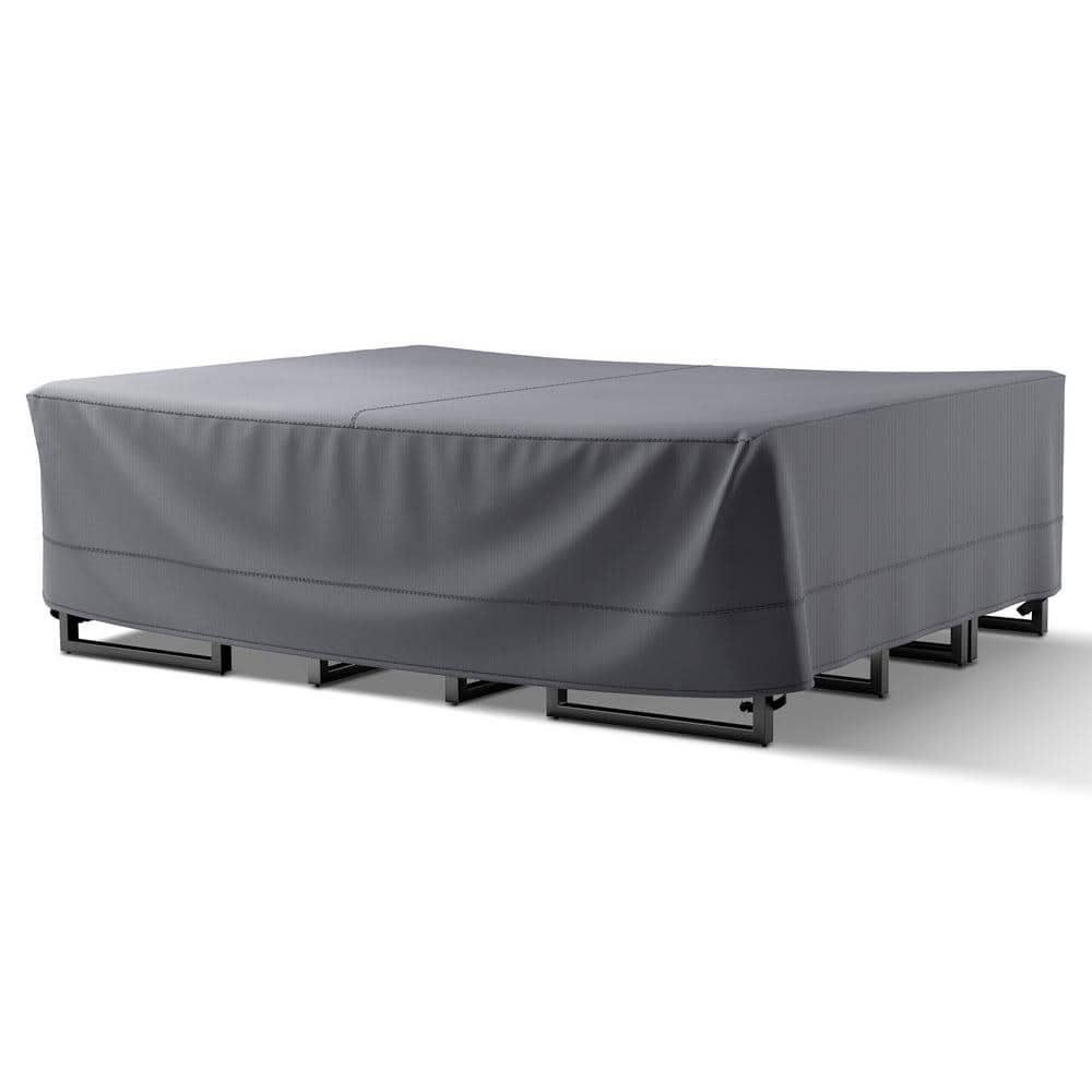 Carolina100% Waterproof Heavy-Duty Patio Conversation Set Outdoor Sofa Cover, 600D Oxford Fabric with PVC Coating, Gray price history on PriceWatchPro