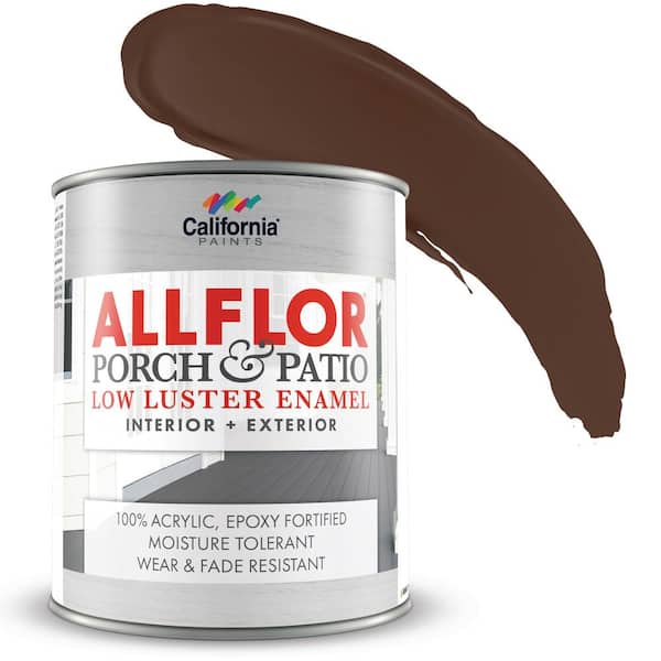 1 Quart Saddle Brown ALLFLOR Porch and Floor Enamel Paint
