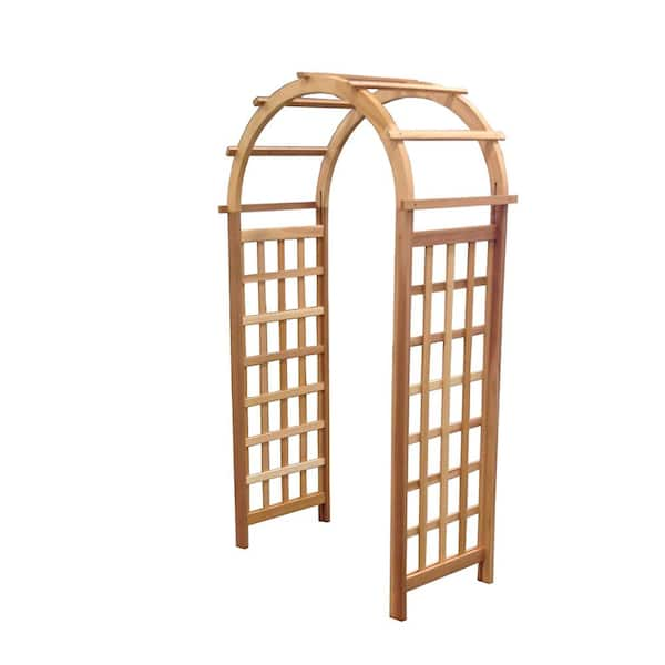 Arboria Glendale 86 in. x 41.25 in. Cedar Arch Arbor