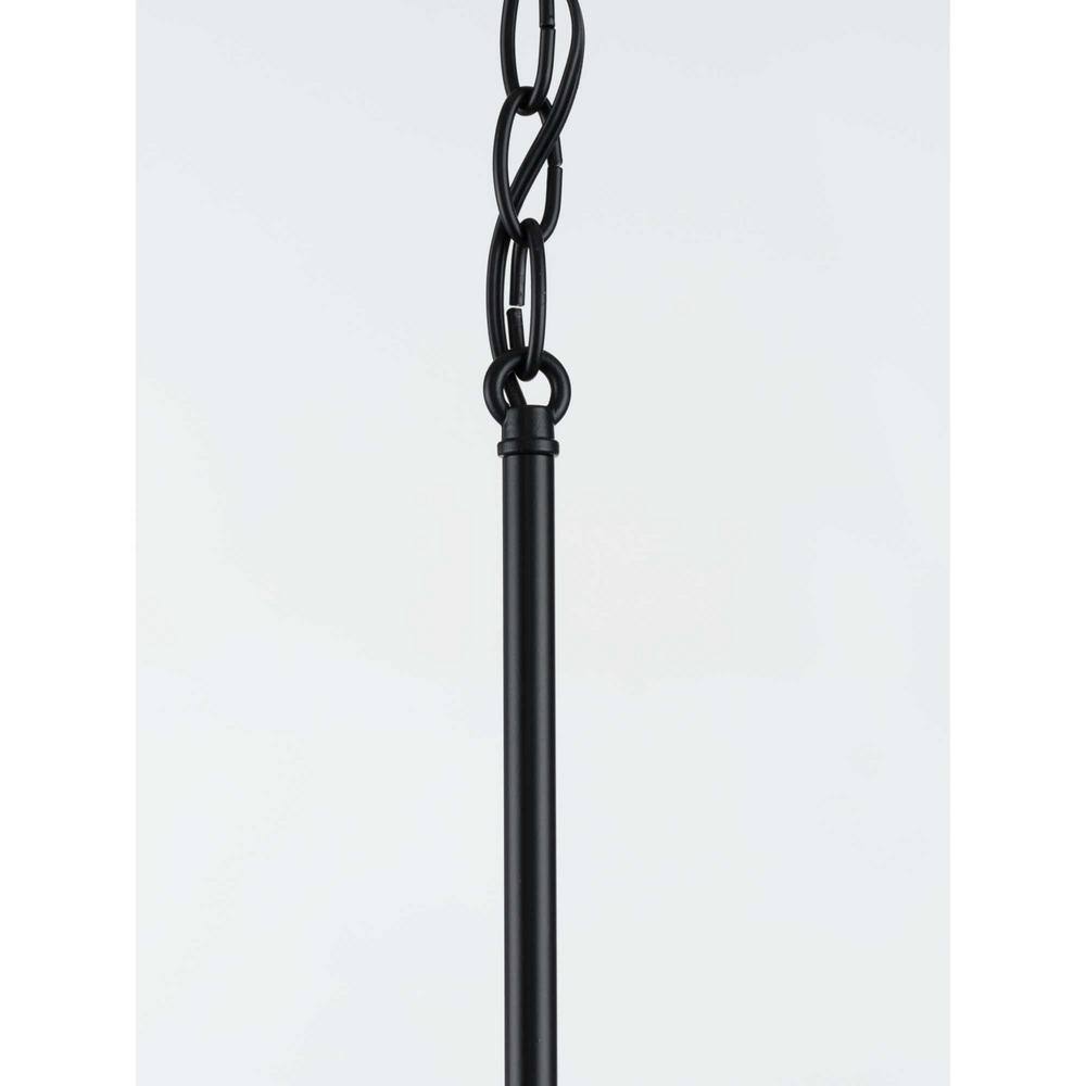 Ballinger 12.5" Matte Black Rustic Farmhouse Pendant Light