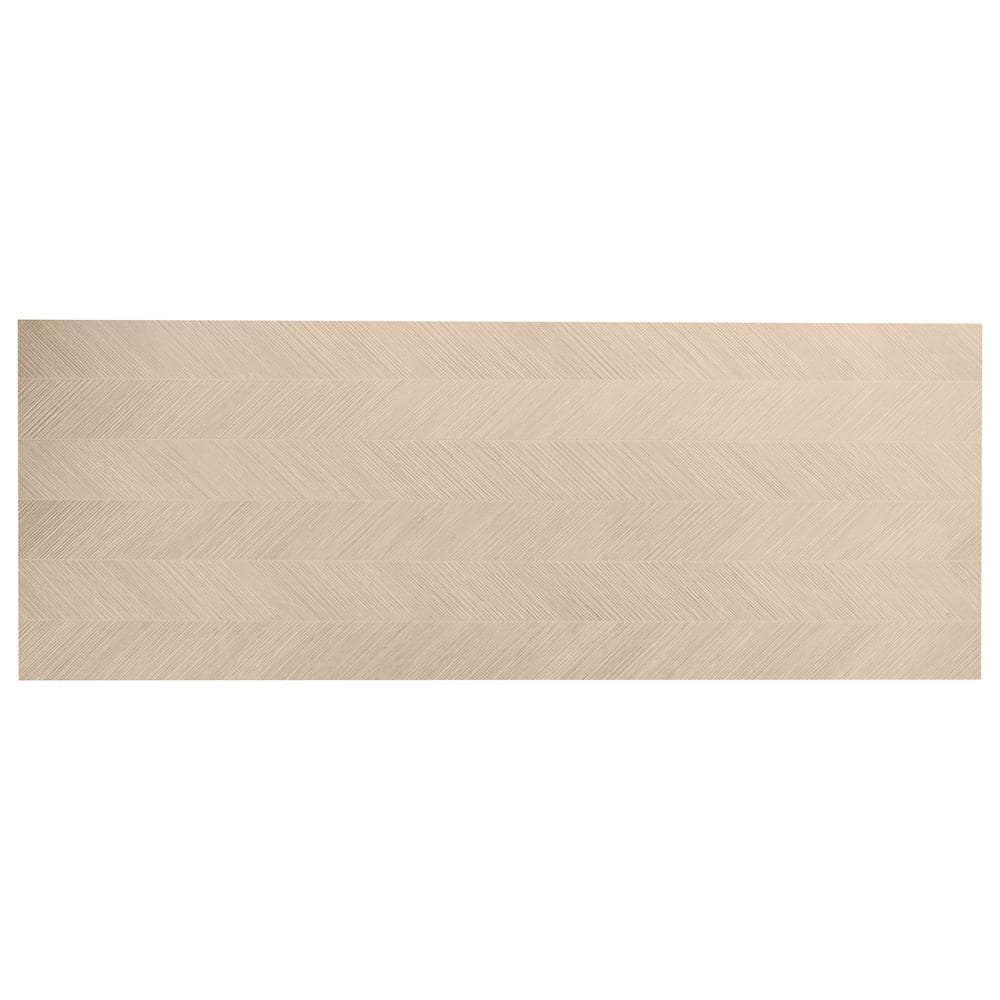 Oakwood Almond Brown Large Matte Ceramic Wall Tile