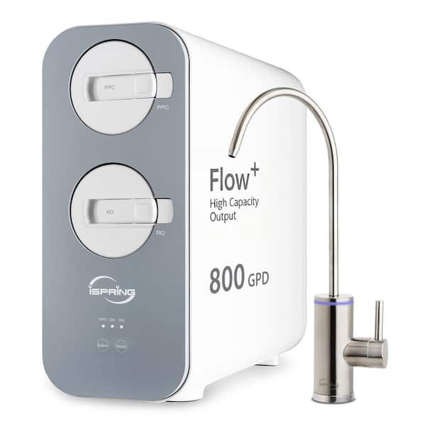 800 GPD Under Sink Tankless RO Water Filter System, Reduces PFAS, Lead, Fluoride, TDS, 2:5:1 Pure to Drain