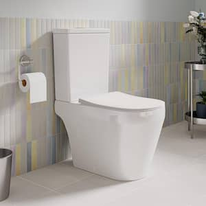 Lamarck Two-Piece 1.6 GPF Dual Flush Elongated Toilet in White