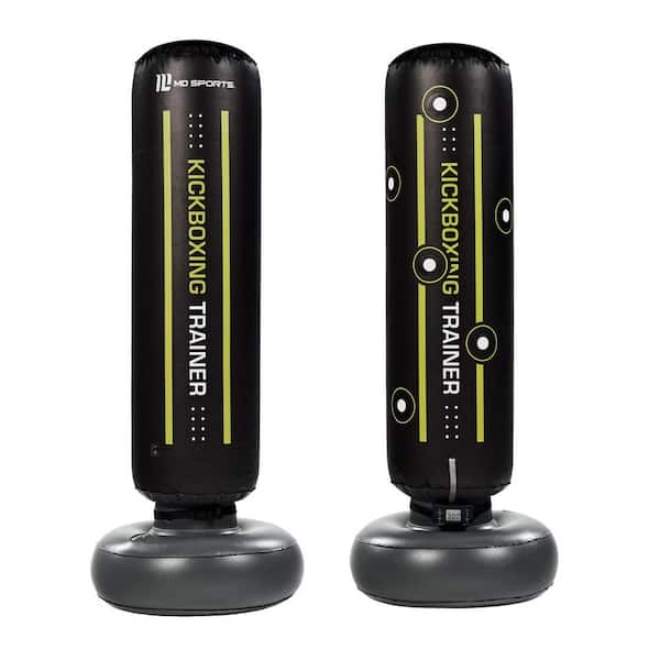 70 in. Inflatable Kickboxing Bag, 6 Light Up Targets, Electronic Scoring, 3 Game Modes, 2 Player with Water Filled Base