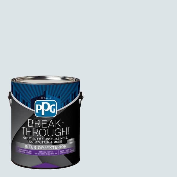 1 gal. PPG1163-1 Elusive Blue Semi-Gloss Door, Trim & Cabinet Paint