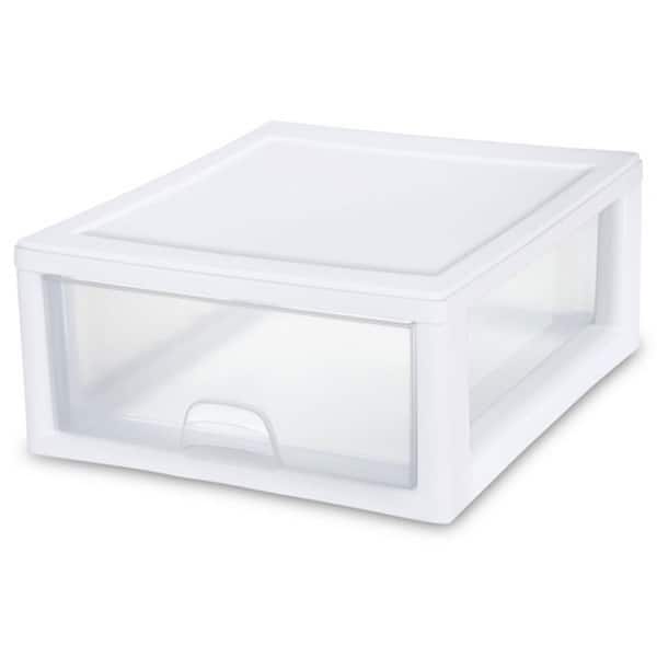 16 Qt. New 2301 Box Modular Stacking Storage Container (12-Pack)