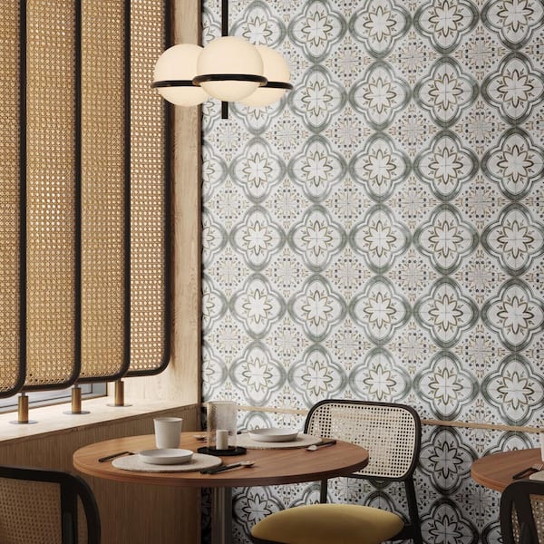 Paula Purroy Catalan Blossom 5.11 in. x 5.11 in. Matte Ceramic Wall Tile (6.02 sq. ft./Case)