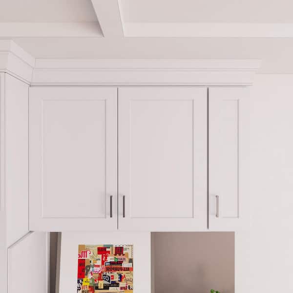 Easy-DIY 12 in. W x 12 in. D x 36 in. H Ready to Assemble Wall Kitchen Cabinet in Shaker White 1-Door-2 Shelves
