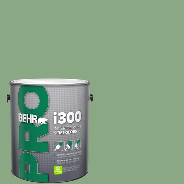 BEHR PRO 1 gal. #M400-5 Baby Spinach Semi-Gloss Interior Paint