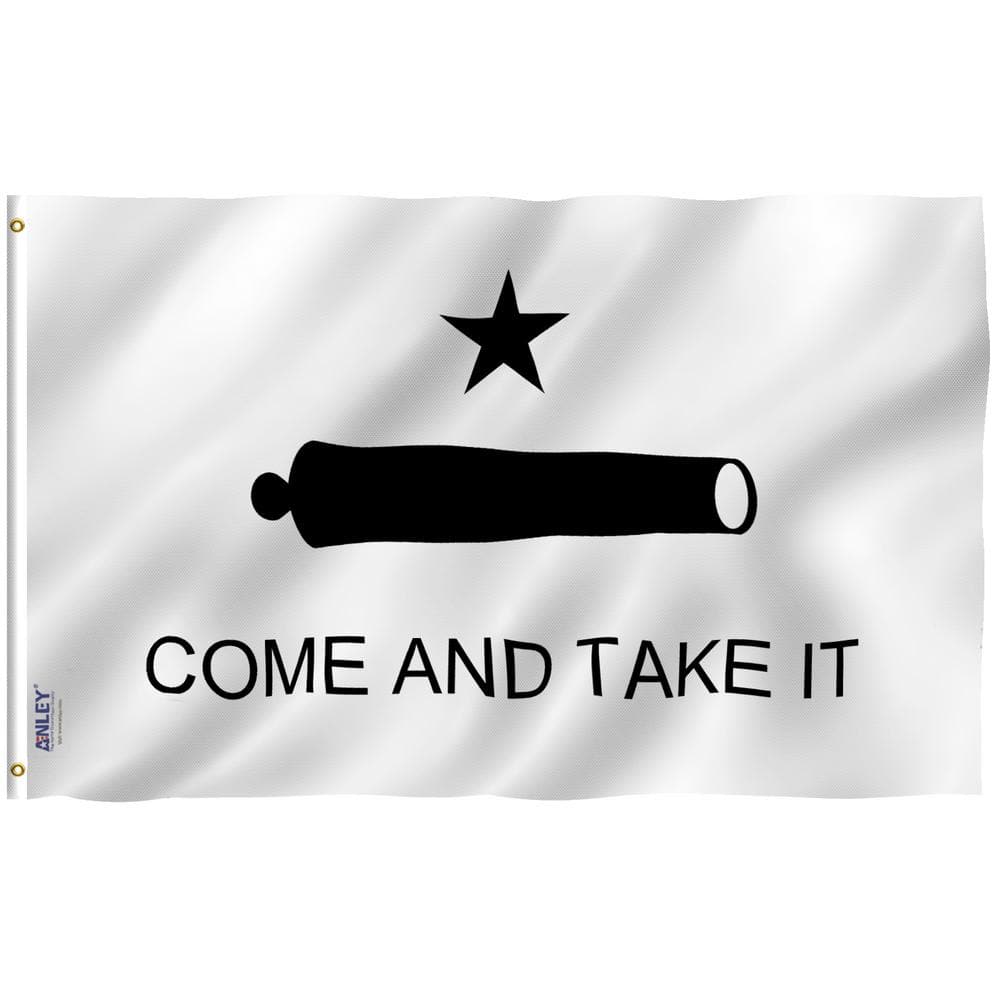 Fly Breeze 3 ft. x 5 ft. Polyester Come And Take It Flag 2-Sided Flags Bann