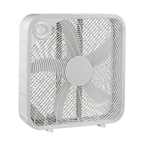 BoostWaves 20 in. White Box High Velocity Fan with 3 Setting Speeds Air Flow Smart and Energy Efficient