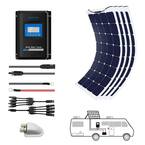 440-Watt Flexible Monocrystalline OffGrid Solar Power Kit with 4 x 110-Watt Solar Panel, 40 Amp MPPT Charge Controller