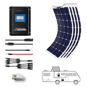 440-Watt Flexible Monocrystalline OffGrid Solar Power Kit with 4 x 110-Watt Solar Panel, 40 Amp MPPT Charge Controller
