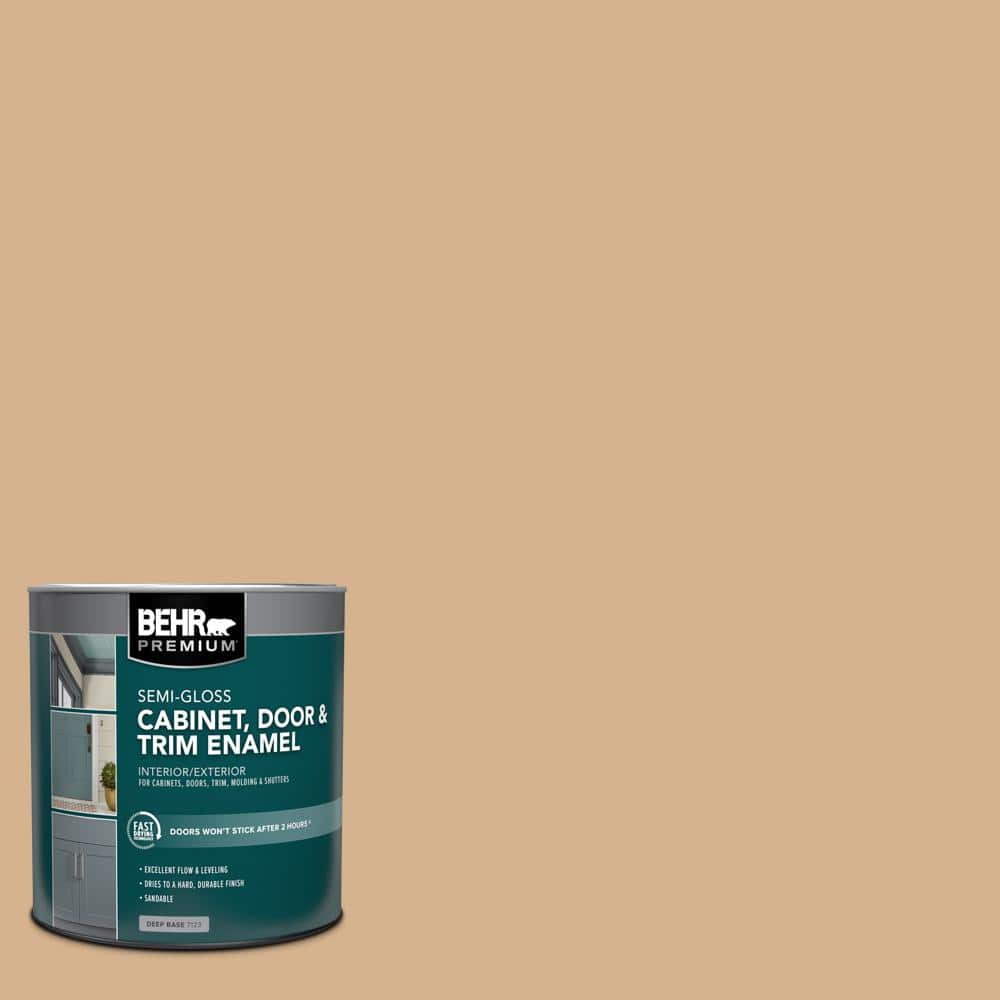 1 qt. #HDC-NT-04 Creme De Caramel Semi-Gloss Enamel Interior/Exterior Cabinet, Door & Trim Paint price history on PriceWatchPro
