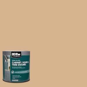 1 qt. #HDC-NT-04 Creme De Caramel Semi-Gloss Enamel Interior/Exterior Cabinet, Door & Trim Paint