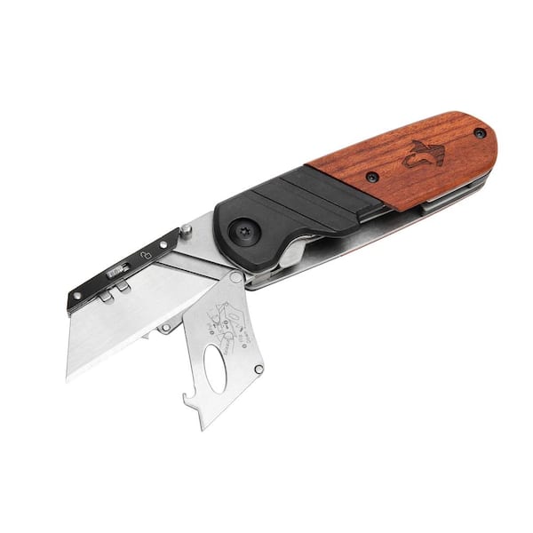Husky 2-in-1 Folding Utility Knife and Sporting Knife
