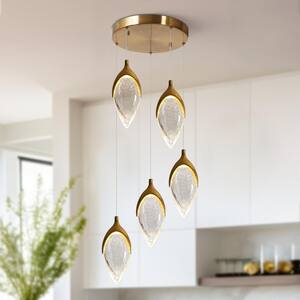 Y'INSP 3-Light Matte Black Modern Ceiling Light Fixture Cluster