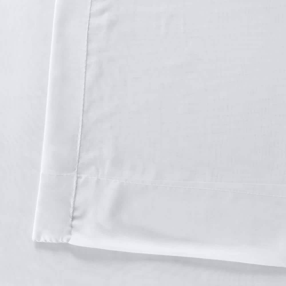 Extra Wide White Sheer Cotton Polyester Window Panel