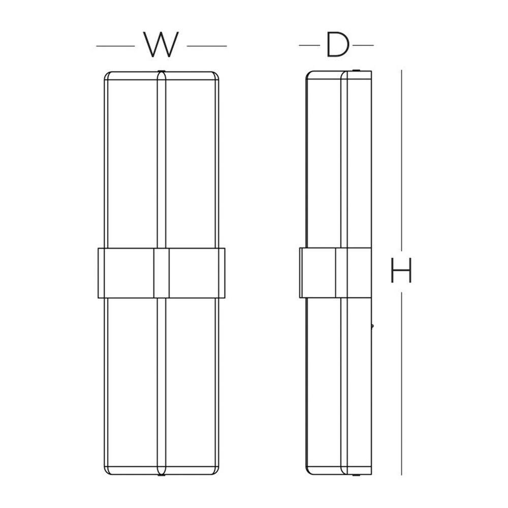 Satin Nickel Dimmable LED Wall Sconce