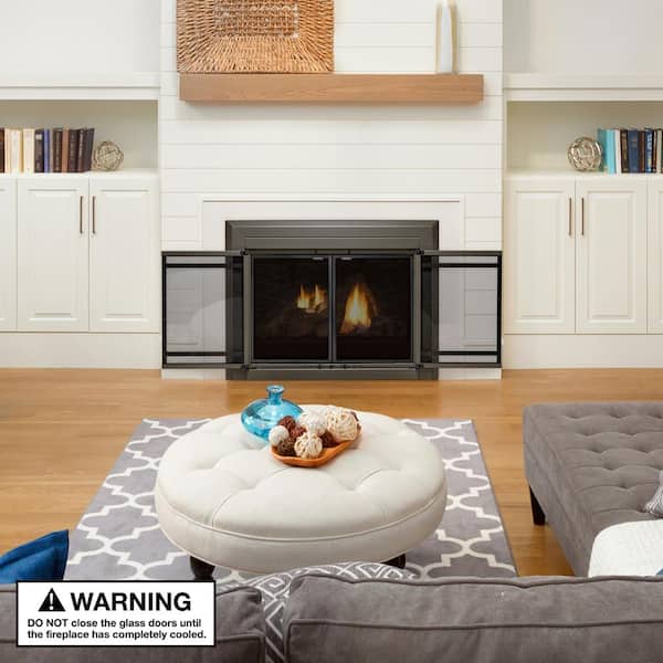 UniFlame Uniflame Medium Kendall Gunmetal Cabinet-style Fireplace