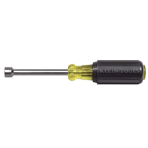 Klein Tools 8 mm Nut Driver with 3 in. Hollow Shaft- Cushion Grip Handle