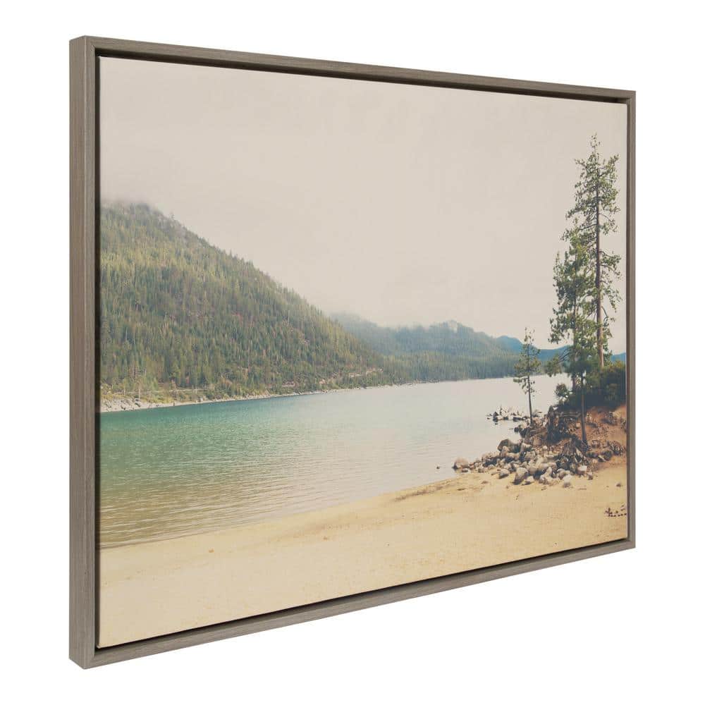 Sylvie Lake Tahoe Framed Landscape Canvas Art, 40.69x31.63