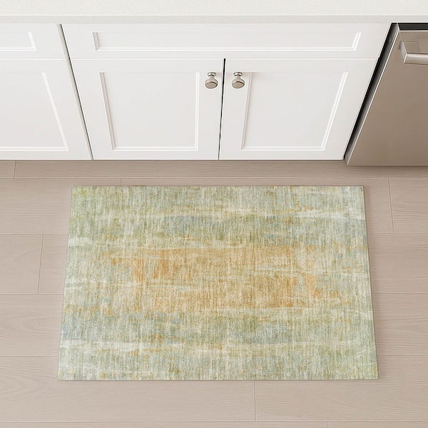 Chantille Machine Washable Indoor/Outdoor Abstract ACN2309 Sage 2 ft. x 3 ft. Accent Rug