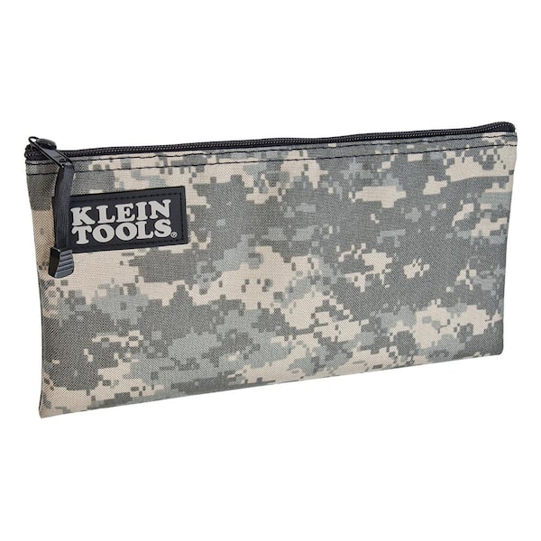 Klein Tools Zipper Bag, Camouflage Cordura Nylon Tool Pouch, 12.5-Inch