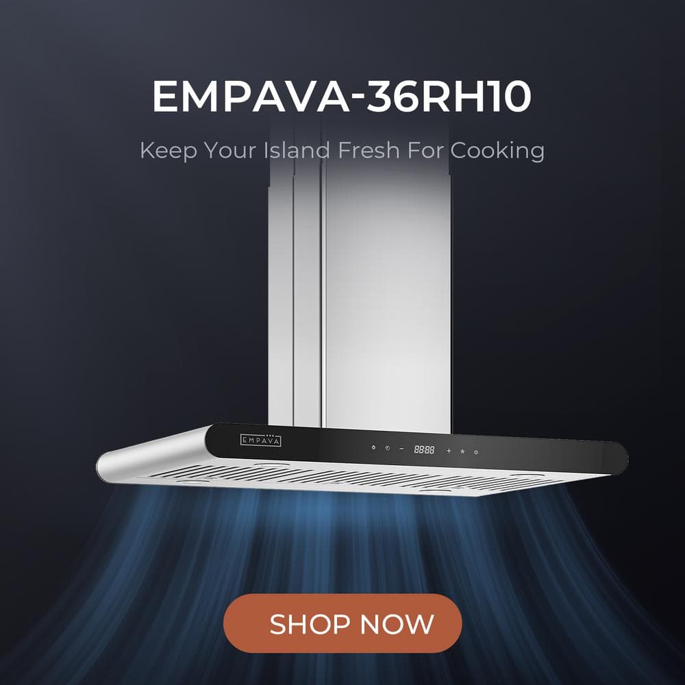 36-Inch Stainless Steel Convertible Wall Range Hood with LED Lights